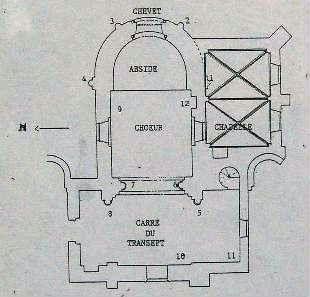 Plan église de VAUX-sur-Mer