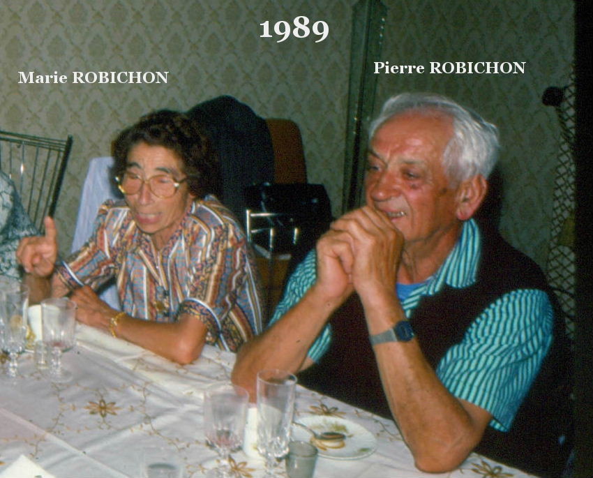 Marie et Pierre ROBICHON en 1989