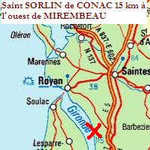 Saint SORLIN de CONAC 15 km à l'ouest de MIREMBEAU